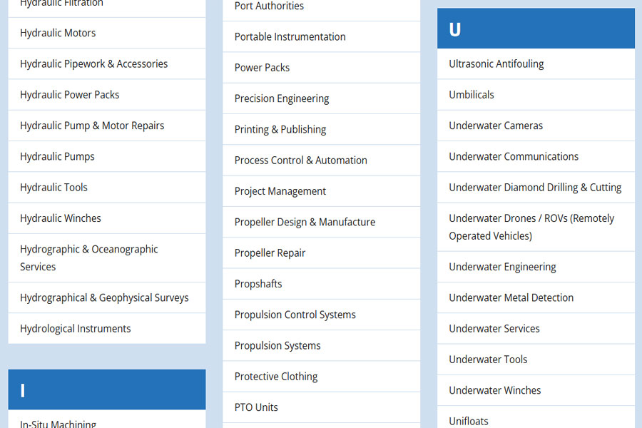 Business Categories