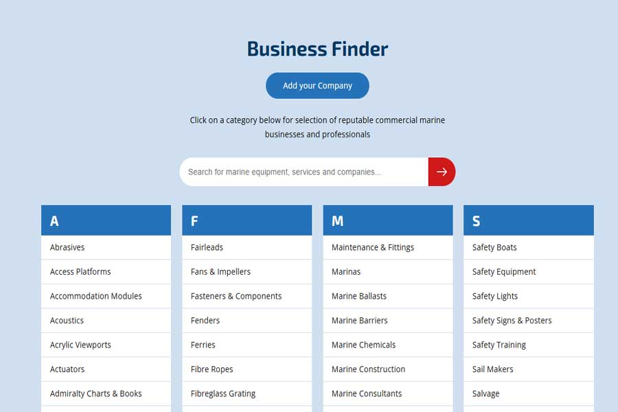 Offshore Marine Business-Finder